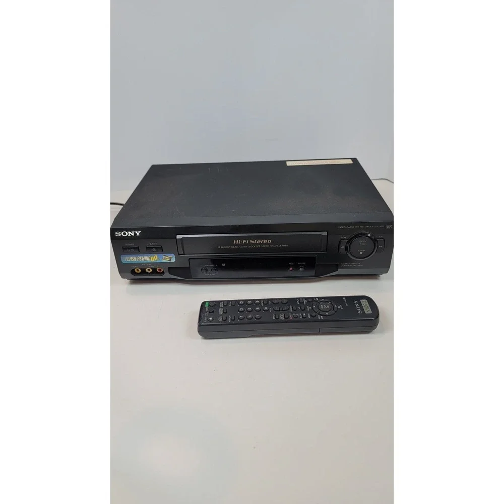 Sony SLV-N51 4-Head Hi-Fi Stereo VCR w/ Remote Video Cassette Recorder Player